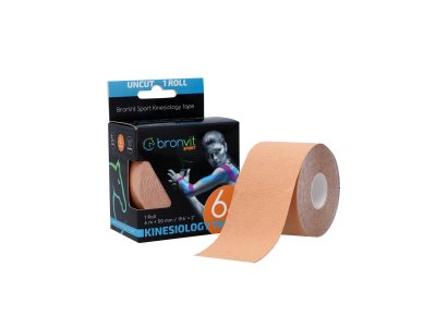BronVit Sport Kinesio Tape classic 5 cm x 6 m tejpovací páska béžová