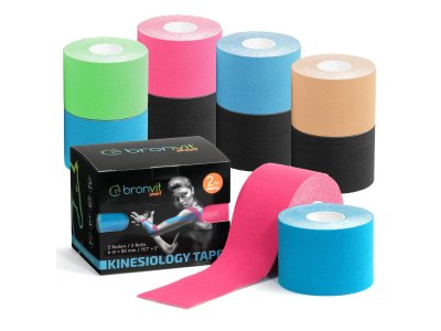 BronVit Sport tejpovací set – 5 x 2x6m classic tape