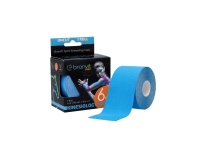 BronVit Sport Kinesio Tape classic 5 cm x 6 m tejpovací páska modrá