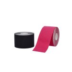 BronVit Sport Kinesio Tape set 5 cm x 6 m tejpovací páska 2 ks černá + růžová