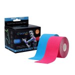 BronVit Sport Kinesio Tape set 5 cm x 6 m tejpovací páska 2 ks modrá + růžová