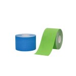 BronVit Sport Kinesio Tape set 5 cm x 6 m tejpovací páska 2 ks modrá + zelená
