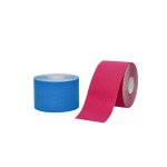 BronVit Sport Kinesio Tape set 5 cm x 6 m tejpovací páska 2 ks modrá + růžová
